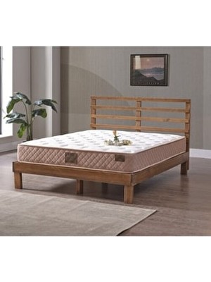 Mobyat Infinity Deluxe Ortopedik Yatak 150x200 Kahverengi Orta Sert Yapı ile Konforlu Uyku