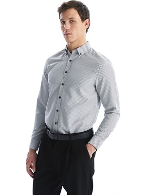 Lc Waikiki Yeni Sezon Regular Fit Uzun Kollu Ekose Gabardin Erkek Gömlek