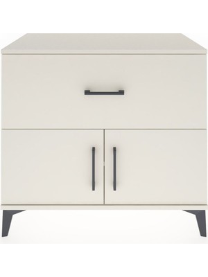 Hyperion Şifonyer Tek Raflı Tek Çekmeceli 2 Kapaklı 88X44X80 Aytaşı-Aytaşı