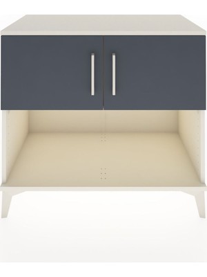 Hyperion Şifonyer Tek Raflı 2 Kapaklı 88X44X80 Aytaşı-Antrasit