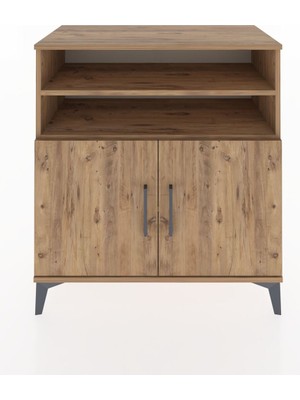 Hyperion Şifonyer 3 Raflı 2 Kapaklı 88X44X96 Çam-Çam