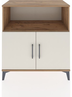 Hyperion Şifonyer Tek Raflı 2 Kapaklı 88X44X96 Çam-Aytaşı