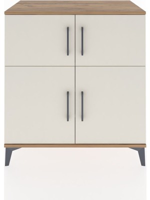 Hyperion Şifonyer 3 Raflı 4 Kapaklı 88X44X96 Çam-Aytaşı