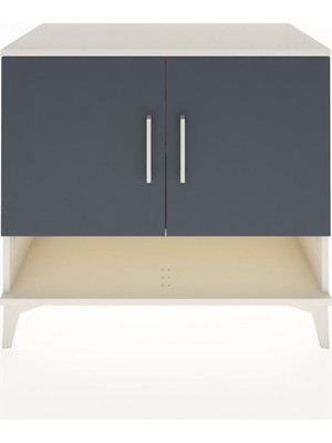 Hyperion Şifonyer 2 Raflı 2 Kapaklı 88X44X80 Aytaşı-Antrasit