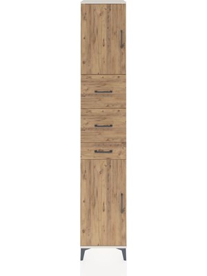 Hyperion Dolap 3 Raflı 3 Çekmeceli 2 Kapaklı 44X44X243 Aytaşı-Çam