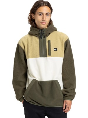 Quiksilver Ocean View Mix Up Hoody Haki Erkek Polar