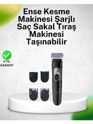 Cenk Xstore Kablosuz, Paslanmaz Çelik Bıçaklı Profesyonel Saç ve Sakal Tıraş Makinesi – Sessiz, Güçl�