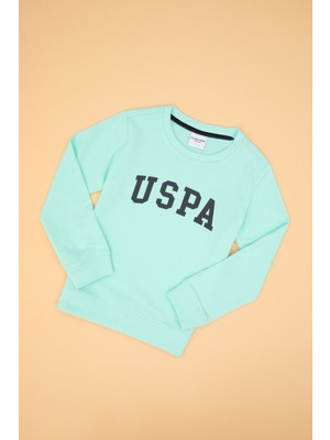 U.S. Polo Assn. Erkek Çocuk Yeşil Basic Bisiklet Yaka Sweatshirt 50313830-VR250