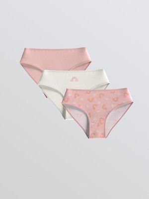 Lc Waikiki Yeni Sezon Baskılı Kız Çocuk Külot 3'lü