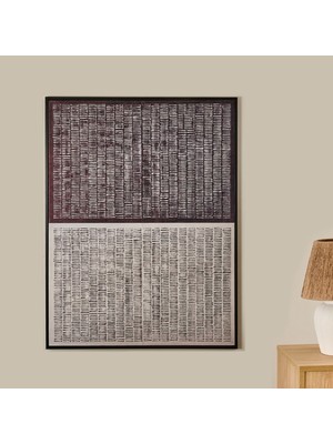 Deco Otilie Kanvas Tablo - Siyah / Krem - 120X90 cm
