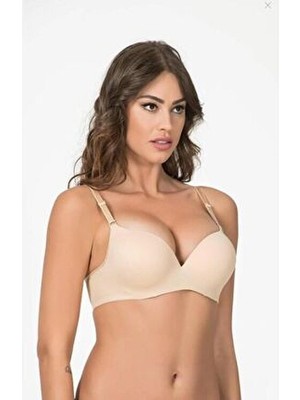 Kadın Destekli Kulaklı Çift Dolgu Double Push Up Sütyen 1140