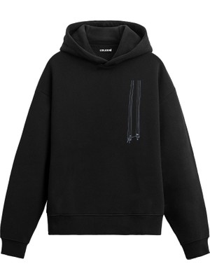 Colermi Salıncakta Sallanan Aşıklar Tasarım Baskılı Romantik Unisex Kapüşonlu Hoodie