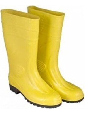 Pvc Uzun Sarı Iş Çizme