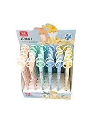 Rüzgar Gülü Modelli Geçmeli Yumurtlayan Kalem 2 Adet Geçmeli Yumurtlayan Kalem