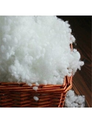 Boncuk Elyaf 2 kg Beyaz Renkli Polyester Dış Materyalli 50 x 70 cm Yastık Dolgu Materyali