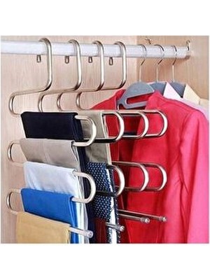 Askı Pantolon Askısı 5 Katlı Akıllı Pantolon Askısı