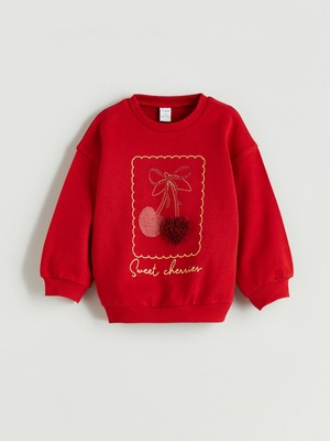 Lc Waikiki Yeni Sezon Bisiklet Yaka Kız Çocuk Sweatshirt