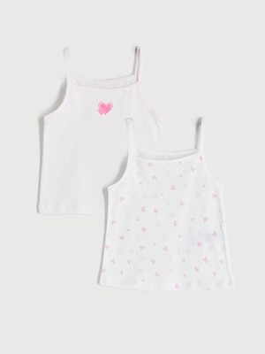 Lc Waikiki Yeni Sezon Kare Yaka Kız Çocuk Atlet 2'li