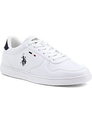 U.S. Polo Assn. Kadın Thunder 2fx Beyaz Sneaker Düz Taban Suni Deri Malzeme ile Spor Kullanıma Uygun
