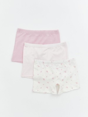 Lc Waikiki Yeni Sezon Beli Lastikli Kız Çocuk Boxer 3'lü
