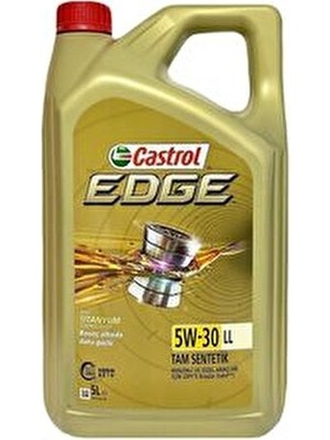 Castrol Edge 5W-30 LL Tam Sentetik Dpf Motor Yağı 5 L + Cam Suyu 80 ml