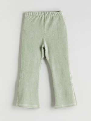 Lc Waikiki Yeni Sezon Beli Lastikli Ispanyol Paça Kadife Kız Çocuk Tayt