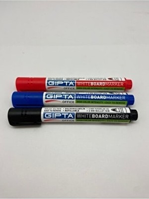Doldurulabilir Tahta Kalemi Siyah-Mavi-Kırmızı 3'lü Paket