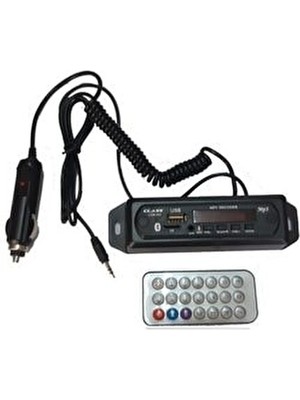 CLASS USB-402 Mikrofonlu Araç İçin USB-Aux-SD Kart Çevirici Modül Beyaz Suya Dayanıklı