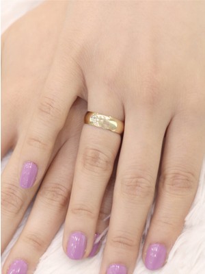 14 Ayar Altın 6mm Alyans Yüzük