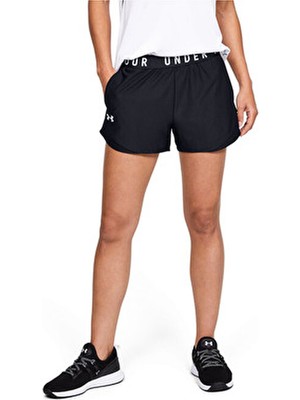 Under Armour Play Up 3.0 Kadın Şort 1344552-001 Siyah Siyah Düz Desenli Regular Fit Özellikli