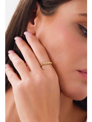 14 Ayar Altın Sarmal Yüzük