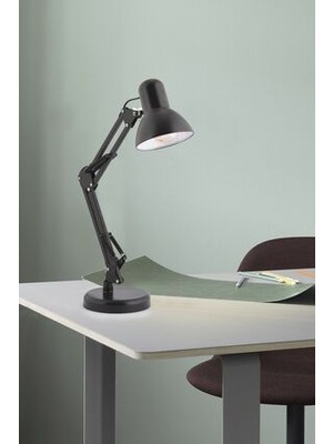 Angdesign Akrobat Masa Lambası Siyah Metal Başlık ile Modern Tasarım Özelliği