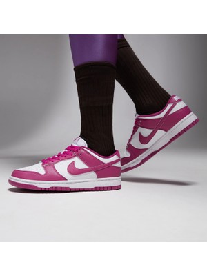 Dunk Low Next Nature Kadın  Fuşya Deri Sneaker Ayakkabı -DD1873-110