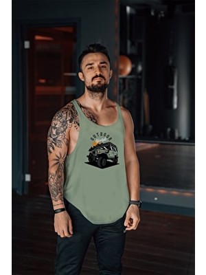 Freeyez Offroad Gym Fitness Tank Top Atleti Örme Kumaş ve Rahat Yaka Tasarımı