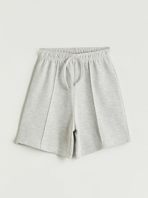 Lc Waikiki Yeni Sezon Beli Lastikli Kız Çocuk Şort