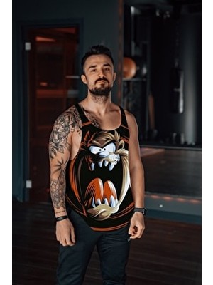 Freeyez Tazz Gym Kadın Sporcu Atleti Siyah Dokuma Kumaşlı Hafif Tasarım Fitness Tank Top