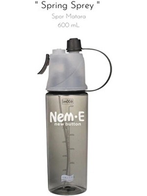 Fitmart 600 ml Spor Su Matara Suluk Sızdırmaz Tasarım Plastik Özellikli Su Şişesi