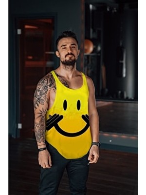 Smıle Gym Fitness Tank Top Sporcu Atleti