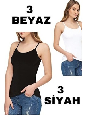 Tutku Elit Modal Elastan I?p Askılı Atlet 6'lı Örme Kumaş ile Rahat ve Hafif Tasarım