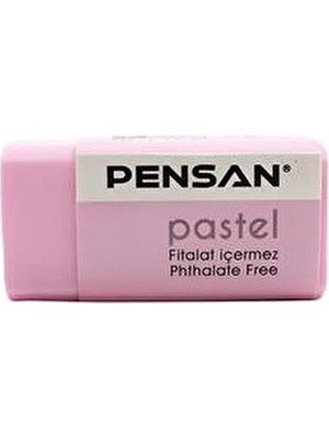 Pensan Pastel Çok Renkli Silgi Rainbow Set - 1 Adet Pembe Renkli Kullanışlı Silgi
