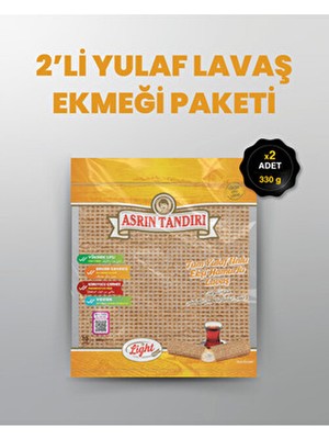 Asrın Tandırı 2 Paket Ekşi Hamurlu Yulaf Lavaş Ekmeği 330 g Tam Yüksek Lifli Doğal Ürün