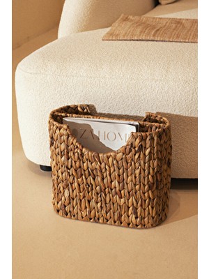 Koza Home Meander Ahşap Su Sümbülü Magazinlik 38 x 18 x H32 5118 Evinize Değer Katar Modern Stil