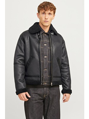 Jorcole Aviator Jacket Erkek Kürklü Deri Ceket