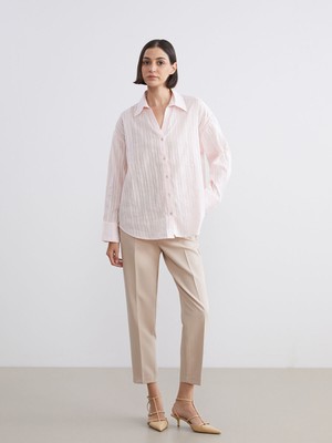 Lc Waikiki Yeni Sezon Dar Fit Pileli Kadın Pantolon