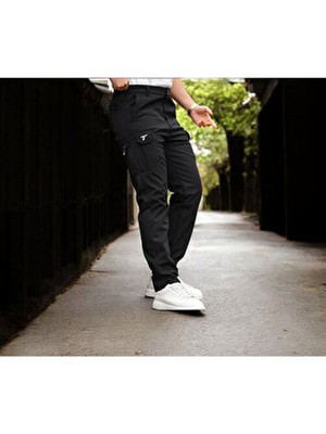 Su Dayanıklı ve Rüzgar Geçirmez Taktikal & Taktik Kışlık Outdoor Pantolon 2XL Uzun Siyah Regular Fit