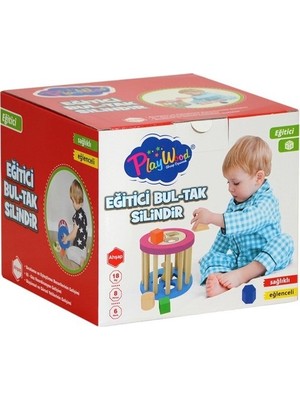 Playwood Ahşap Eğitici Silindir Bultak 374
