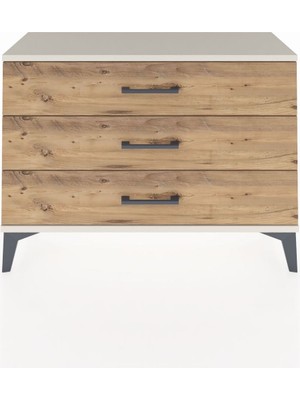 Arges Şifonyer 3 Çekmeceli 88X30X64 Aytaşı-Çam