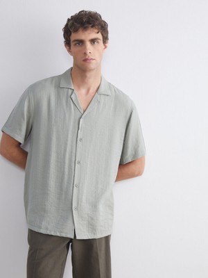 Lc Waikiki Yeni Sezon Regular Fit Resort Yaka Kısa Kollu Erkek Gömlek