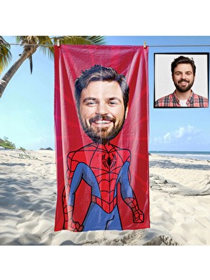 Belirtilmemiş Kahraman Karikatürlü Spor Havlusu Mikrofiber 1 Adet Düz Desen ile Özel Tasarım