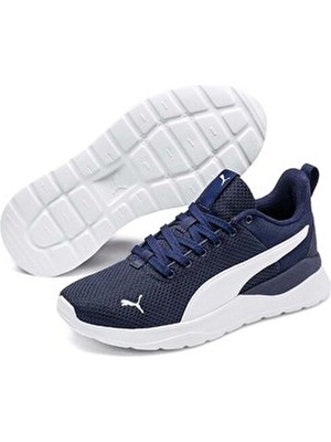 Puma Anzarun Lite Jr Spor Ayakkabı Lacivert Hafif ve Esnek Yapı ile Günlük Kullanıma Uygun